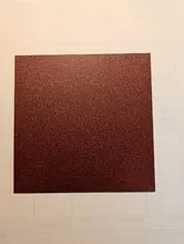 Crinkle Rustic Red metal roof sample — click to enlarge